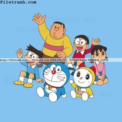 Ảnh mô tả file gốc in mica avatar Doremon 117