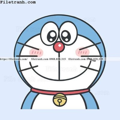 Tải file tranh gốc avatar Doremon 123 chất lượng cao