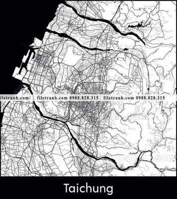 File tranh ban do china 1555 (bản gốc) treo tường