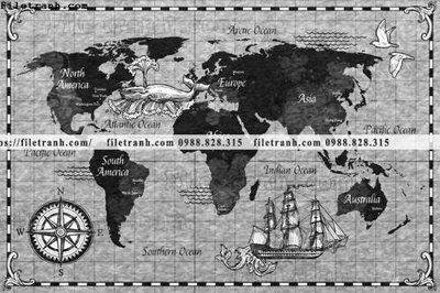 File tranh ban do dinh vi thoi xua 1513 (gốc) chủ đề trừu tượng