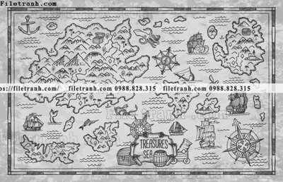 Tải file ban do dinh vi thoi xua 1524 (gốc) làm tranh treo tường