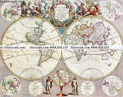 File in lụa ban do the gioi co 181 (chất lượng cao) ban do the gioi co 181