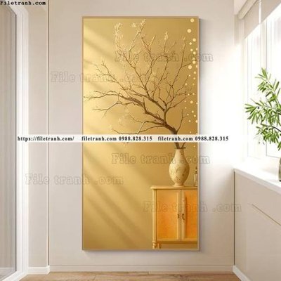 Download file gốc binh hoa va cay phong cach bac au 538 (in mica) logo