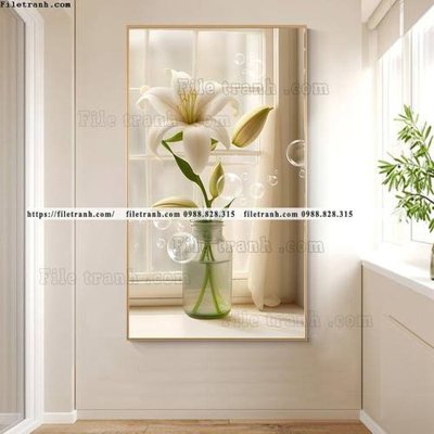 File tranh binh hoa va cay xanh phan chieu anh sang 519 (gốc) chủ đề trẻ em