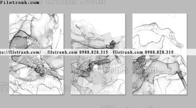 File tranh bo 3 tam tranh truu tuong 100 (gốc) chủ đề tĩnh vật