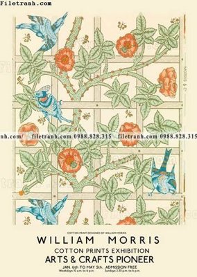 File tranh quảng cáo bong hoa phong cach Bac Au William 511 (file gốc) chuyên nghiệp