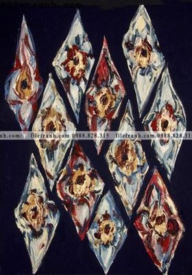 File tranh gốc bong hoa phong cach dan toc 113 (bản quyền) Filetranh.com