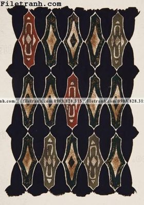 File gốc bong hoa phong cach dan toc 128 (in lụa) trang trí tường