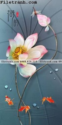 File tranh bong hoa sen trung quoc 101 (ảnh gốc) cho in ấn kỹ thuật số
