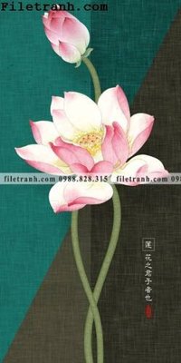 File gốc in ấn bong hoa sen trung quoc 156 chất lượng vượt trội