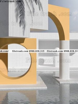 File gốc buc anh cam nhan ve khong gian cua Morandi 618 (in 3D) cho trang trí