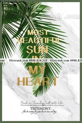 File tranh in tráng gương buc anh cay xanh kieu Anh phong cach Bac Au 125 (siêu nét)