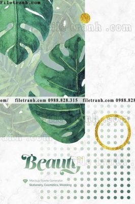 File gốc buc anh cay xanh kieu Anh phong cach Bac Au 162 (in mica) cắt laser