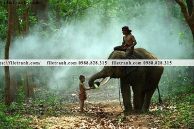 Download file gốc buc anh chup anh phong canh thon que 113 (in mica) 3D