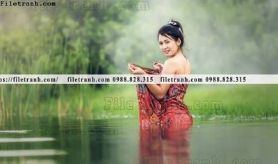 Download file buc anh chup anh phong canh thon que 165 (gốc) in mica cao cấp