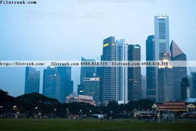 File gốc buc anh chup thanh pho ngang dep 531 (in lụa) trang trí tường