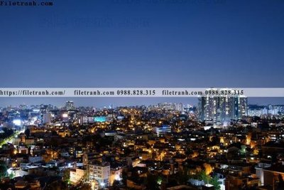 File gốc buc anh chup thanh pho ngang dep 580 (AI/EPS) cho in ấn