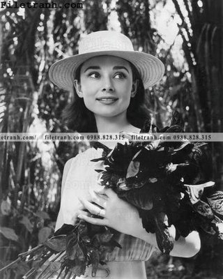 File gốc buc anh cua Audrey Hepburn 102 (thiết kế) cho in ấn