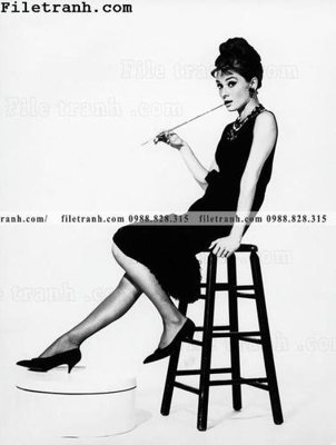 Mua file tranh gốc buc anh cua Audrey Hepburn 115 tại Filetranh.com
