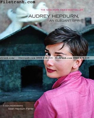 File gốc buc anh cua Audrey Hepburn 116 (in mica) làm quà tặng