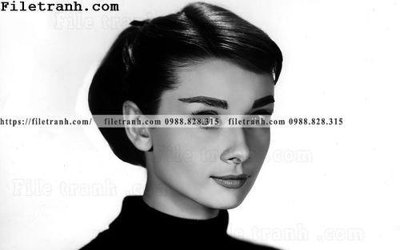 File in trần buc anh cua Audrey Hepburn 149 (file gốc) hoa văn 3D