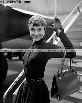 Download file gốc buc anh cua Audrey Hepburn 169 (in mica) trang trí