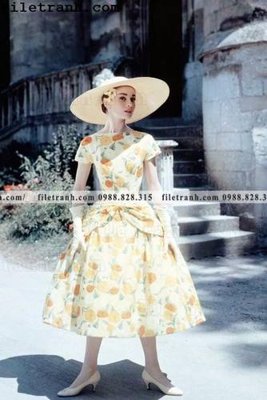 File tranh gốc PSD buc anh cua Audrey Hepburn 227 còn nguyên layer