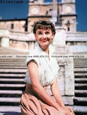 File gốc buc anh cua Audrey Hepburn 245 (trang trí) phòng trẻ em