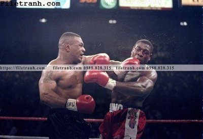 File tranh buc anh cua nha vo dich quyen anh Ali Tyson 142 (bản gốc) in canvas