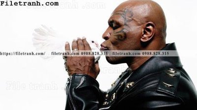 File tranh gốc buc anh cua nha vo dich quyen anh Ali Tyson 147 (sắc nét từng chi tiết)