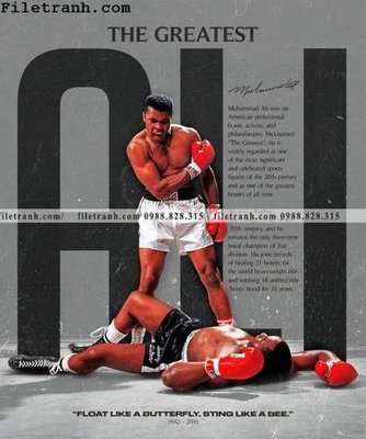 File gốc in mica buc anh cua nha vo dich quyen anh Ali Tyson 167 chất lượng