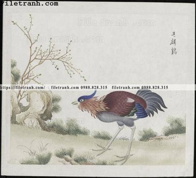 Ảnh mô tả file gốc in mica buc anh hoa co chim muong mau sac nhe nhang 105