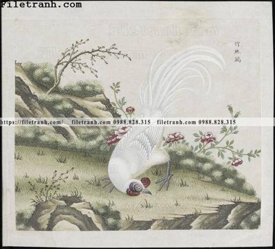 Tải file buc anh hoa co chim muong mau sac nhe nhang 197 (PSD) cho in tranh kính