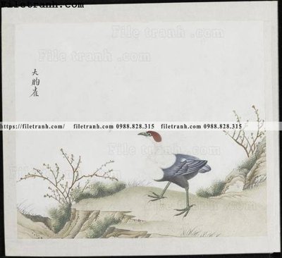 File gốc buc anh hoa co chim muong mau sac nhe nhang 332 (dành cho trang trí nội thất)