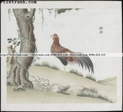 File gốc buc anh hoa co chim muong mau sac nhe nhang 345 (ảnh chi tiết) để in lụa