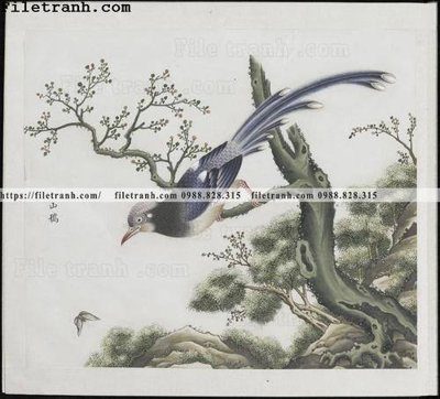 File gốc buc anh hoa co chim muong mau sac nhe nhang 352 (in ấn) không giới hạn