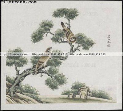 File gốc buc anh hoa co chim muong mau sac nhe nhang 381 (thiết kế) cho in ấn