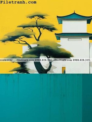 File PSD buc anh phong cach muc Giang Nam 103 (nguyên gốc) chất lượng cao