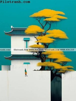 Tải file buc anh phong cach muc Giang Nam 106 (gốc) in nhanh