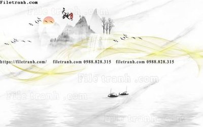 Tải file buc anh tuong nen nai sung tam phong cach Trung Quoc 234 (gốc) để in ấn ngay