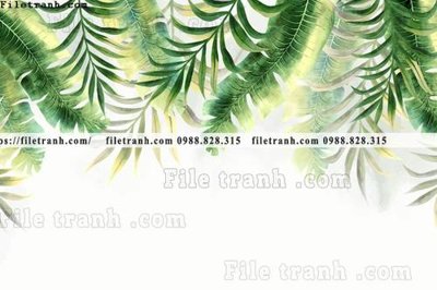 File PSD buc anh ve la rung cay nhiet doi chau Au co dien122 (gốc) nhiều lớp (multi-layer)