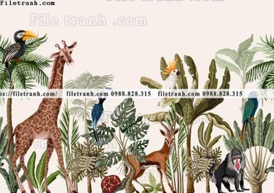 File gốc buc anh ve la rung cay nhiet doi chau Au co dien179 (PNG) chất lượng cao