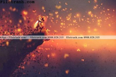 File gốc buc anh ve phi hanh gia khoa hoc vien tuong 104 (in lụa) tranh thuận buồm