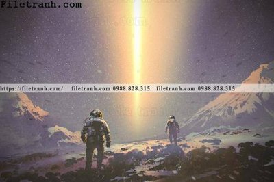 File gốc buc anh ve phi hanh gia khoa hoc vien tuong 108 (vector) cho in ấn