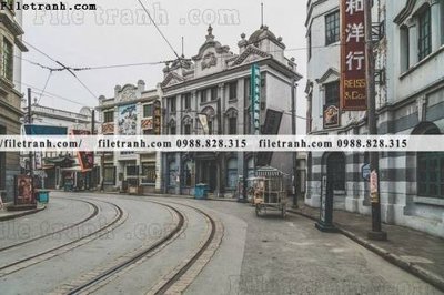 Hình ảnh file gốc in lụa buc anh ve pho co Thuong Hai 650