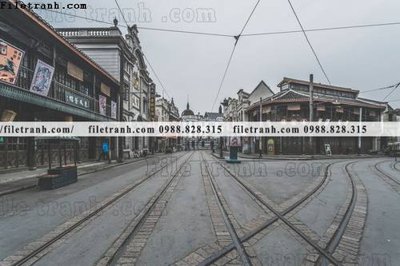 File gốc buc anh ve pho co Thuong Hai 659 (thiết kế) độc quyền