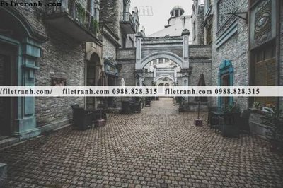 File tranh quảng cáo buc anh ve pho co Thuong Hai 663 (file gốc) chuyên nghiệp