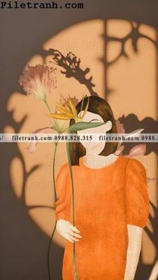 File tranh buc anh ve phu nu truu tuong cua Morandi 116 (file gốc) chuẩn màu in