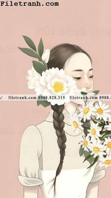 Tải file gốc buc anh ve phu nu truu tuong cua Morandi 135 dùng cho in ấn