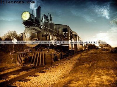 File gốc buc anh ve tau hoi nuoc 102 (chủ đề hiện đại) trang trí